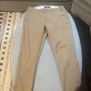 Abercrombie & Fitch Khaki Skinny Stretch Pants 33x34